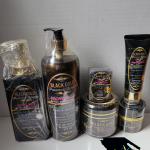 6 PCS EVOB BLACK GOLD PRESTIGE WHITE 10X WHITENIZER BODY MILK SET